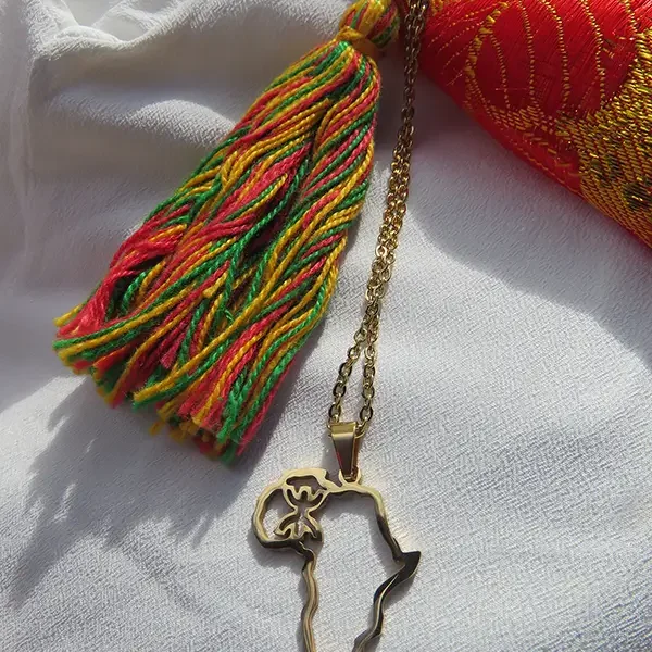Collier Berbère en acier inoxydable or