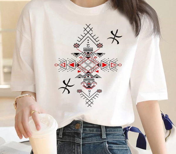 t-shirt motif berbère femm