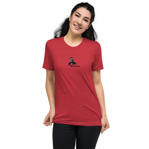 T-Shirt Abdelkrim El Khattabi devant rouge fille