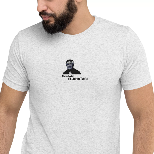 T-Shirt Abdelkrim El Khattabi vue devant gris