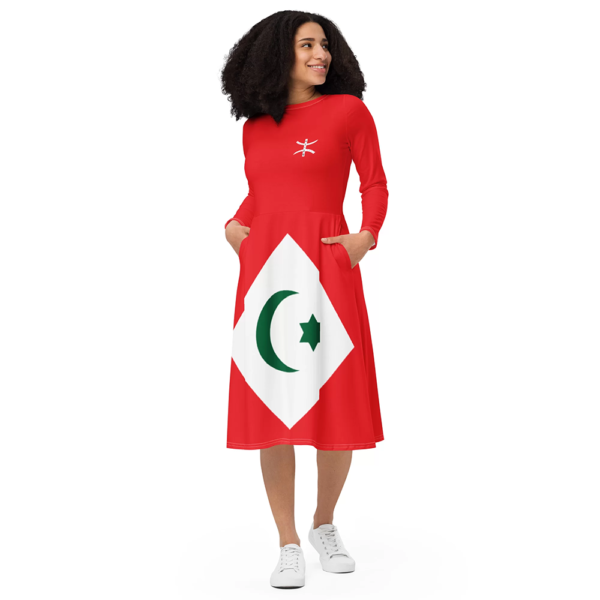 Robe Berbère Drapeau Rif vue devant