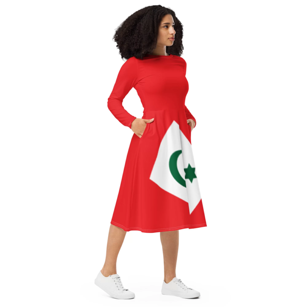 Robe Drapeau Rif Grand formatf vue latérale
