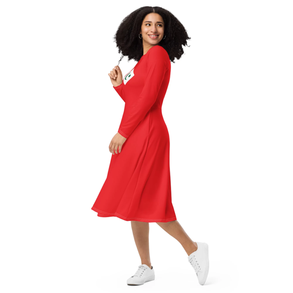 Robe Drapeau Rif vue latérale