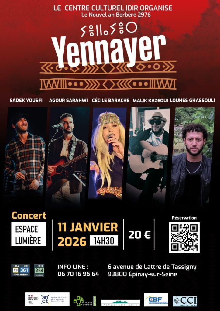 Concert de Yennayer 2976 à Épinay-sur-Seine – Nouvel An berbère