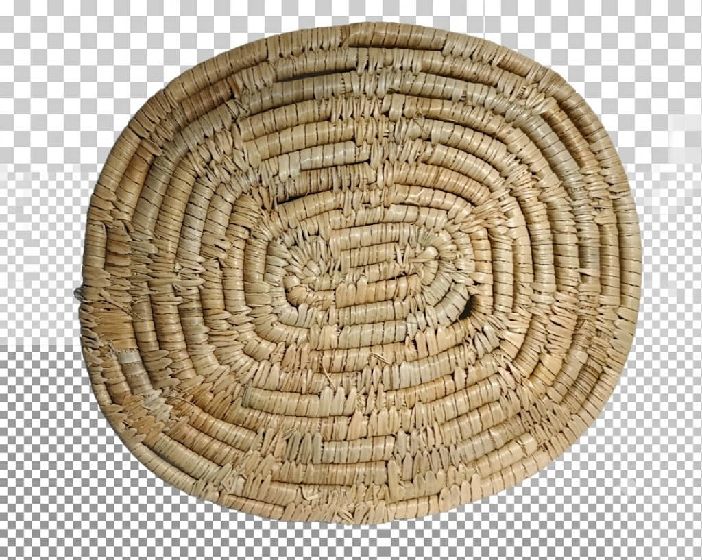 Dessous-de-plat ovale en doum naturel – Image 2