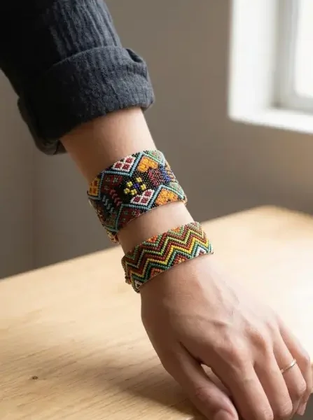 Bracelet berbère fait main multicolores